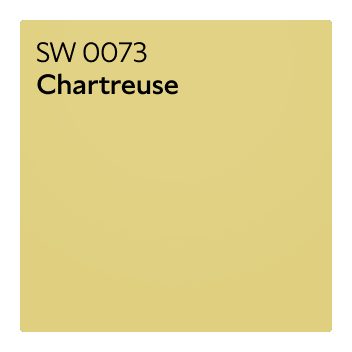 A color chip of SW 0073 Chartreuse.