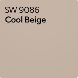 A color chip of SW 9086 Cool Beige.