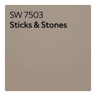 Color chip of Sticks and Stones SW 7503.