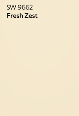 A color chip of SW 9662 Fresh Zest.