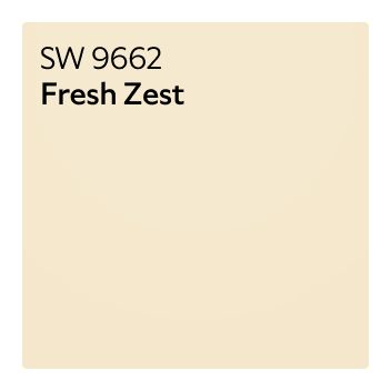 A color chip of SW 9662 Fresh Zest.