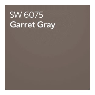 Color chip of Garret Gray SW 6075.