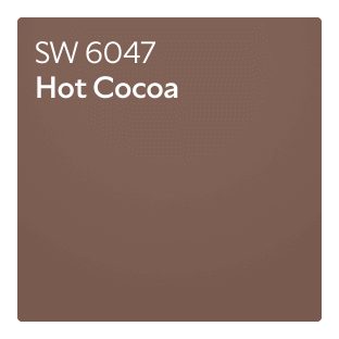 Color chip of Hot Cocoa SW 6047.