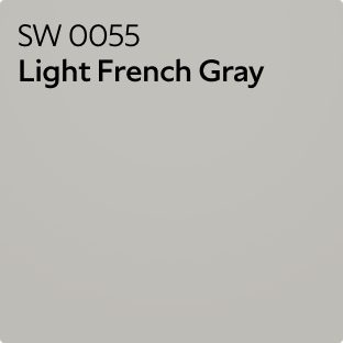 Color chip of SW 0055 Light French Gray.