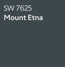 Sherwin-Williams Color Chip for Mount Etna SW 7625.