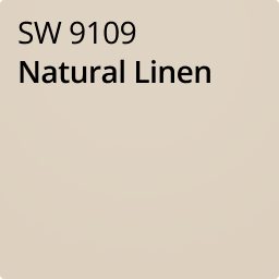 Color chip of Natural Linen SW 9109.