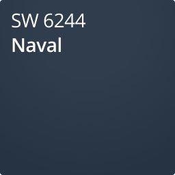 Color chip of Naval SW 6244.