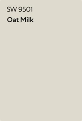 Color chip of Oat Milk SW 9501.