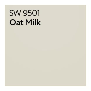 Color chip of Oat Milk SW 9501.