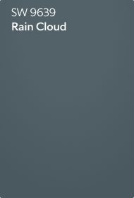 A color chip of SW 9639 Rain Cloud.