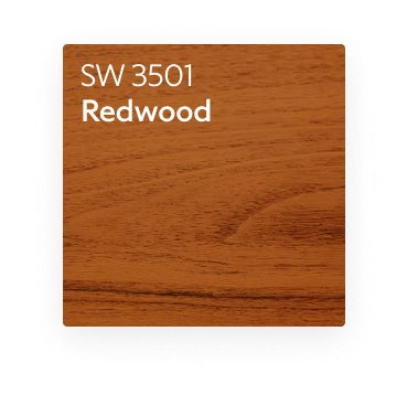 A color chip for SW 3501 Redwood.