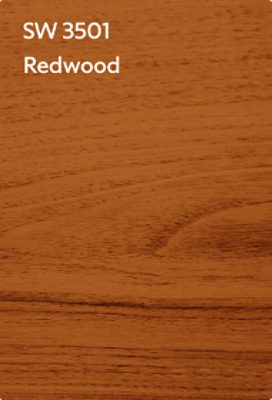A color chip for SW 3501 Redwood.