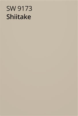 Sherwin-Williams Color Chip for Shiitake SW 9173