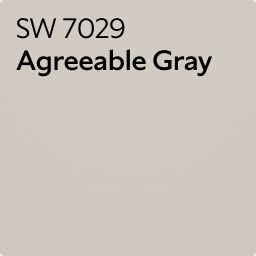 Color chip of SW 7029 Agreeable Gray