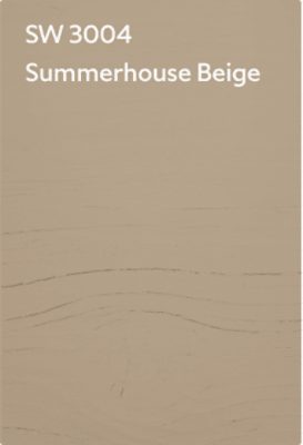 A color chip for SW 3004 Summerhouse Beige.