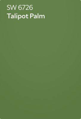 A color chip of SW 6726 Talipot Palm.