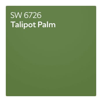 A color chip of SW 6726 Talipot Palm.
