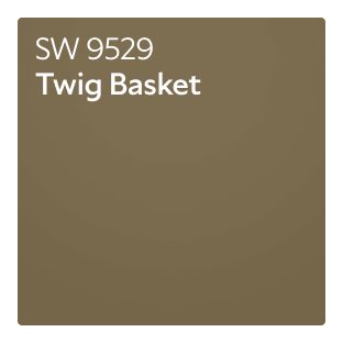 Color chip of Twig Basket SW 9529.