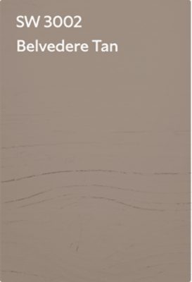 A color chip for SW 3002 Belvedere Tan.