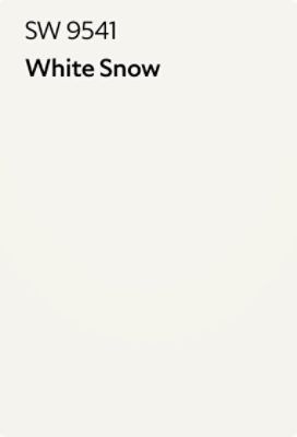 Sherwin-Williams White Snow SW9541.