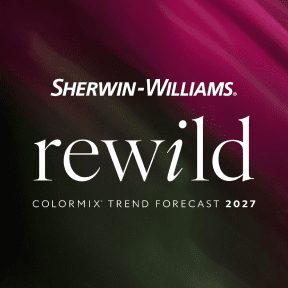 Sherwin-Williams® rewild Colormix© Trend Forecast 2027.