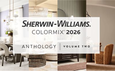 Sherwin Williams Colormix 2026 Anthology Volume Two.