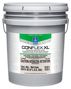 A gallon of Conflex XL Textured Extra White. 