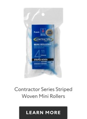 Contractor Series Striped Woven Mini Rollers.