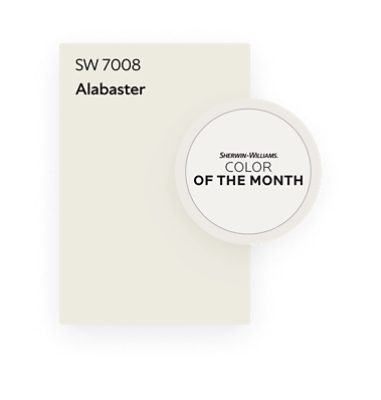 Sherwin-Williams Color of the Month Alabaster SW 7008.