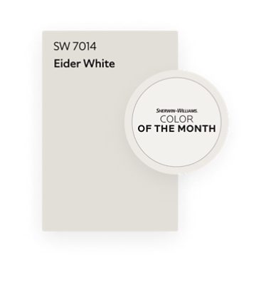 Sherwin-Williams Color of the Month Eider White SW 7014.