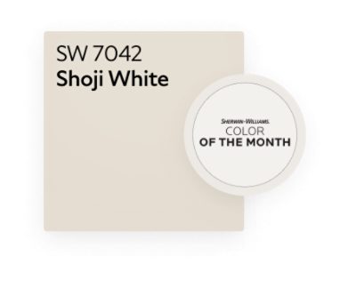 Sherwin-Williams Color of the Month Shoji White SW 7042.