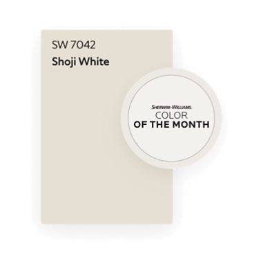 Sherwin-Williams Color of the Month Shoji White SW 7042.