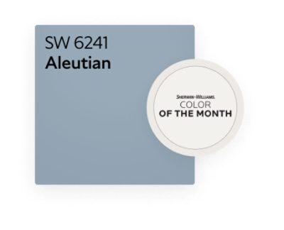 Sherwin-Williams Color of the Month Aleutian SW 6241.