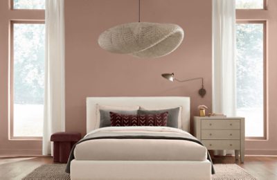 A bedroom painted Redend Point.