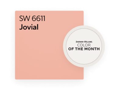 Sherwin-Williams' July 2021 Color of the Month SW 6611 Jovial.