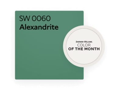 Sherwin-Williams Color of the Month Alexandrite SW 0060.