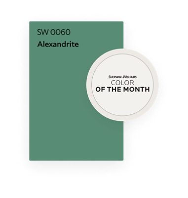 Sherwin-Williams Color of the Month Alexandrite SW 0060.