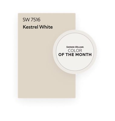 Sherwin-Williams Color of the Month. SW 7516 Kestrel White.