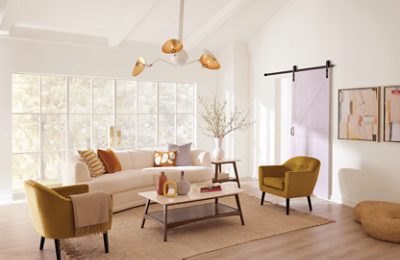 A living room painted Wallflower..