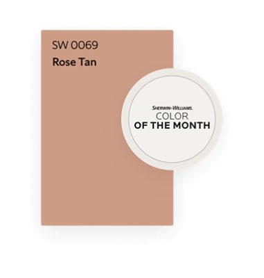 Sherwin-Williams May 2022 Color of the Month SW 0069 Rose Tan.