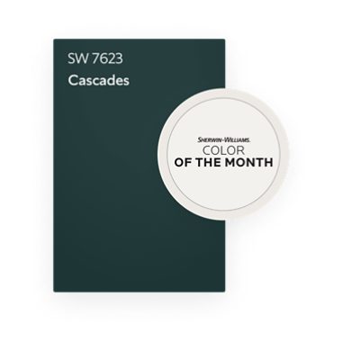 Sherwin-Williams Color of the Month Cascades SW 7623.