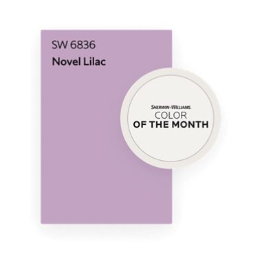Sherwin-Williams Color of the Month Novel Lilac.