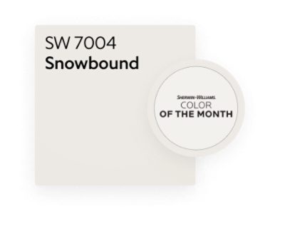 Sherwin-Williams Color of the Month Snowbound SW 7004.