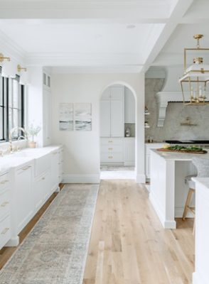 bright white hallway with natural light.