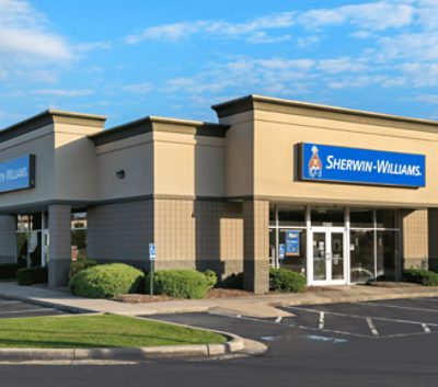 A neighborhood Sherwin-Williams paint store.