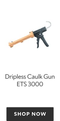 A tan dripless caulk gun ETS 3000. Shop now.