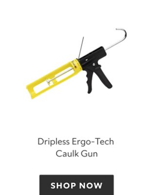 A yellow dripless ergo-tech caulk gun. Shop now.