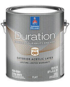 Sherwin Williams Duration Exterior Acrylic Latex.