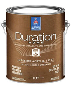 A gallon of Duration Home Interior Acrylic Latex.
