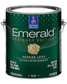 A gallon of Emerald Designer Edition Interior Latex Paint.